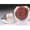Full Family Coat of Arms Ring - Square Heraldic Seal Ring (Large)