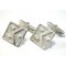 Family Coat of Arms Cufflinks - Sterling Silver Shield Shaped Cufflinks
